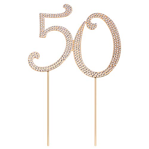 STOBOK 50 Kuchen Topper 50Th Geburtstag Cupcake Topper Glänzenden Strass Kuchen Topper für Frauen 50 Geburtstag Party Dekoration STOBOK 50 Kuchen Topper 50Th Geburtstag Cupcake Topper Glänzenden Strass Kuchen Topper für Frauen 50 Geburtstag Party Dekoration von STOBOK