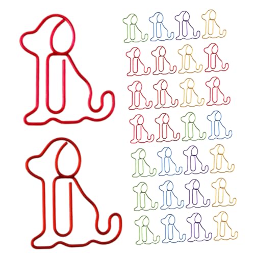 STOBOK Büroklammern Aus Metall in Hundeform Lesezeichen Bürobedarf Dekorative Clips für Karten Fotoalben 50 Stück STOBOK Büroklammern Aus Metall in Hundeform Lesezeichen Bürobedarf Dekorative Clips für Karten Fotoalben 50 Stück von STOBOK