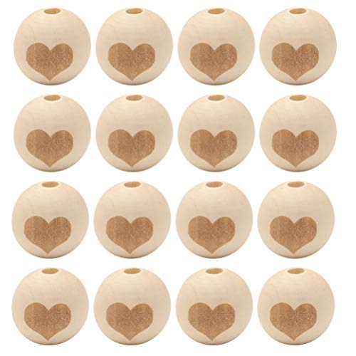 STOBOK 50 Stück Natürliche Holzperlen mit Kronenstern Herz Bedruckt Runde Holz Lose Perlen Holz Abstandhalter Perlen für DIY Handwerk Armbänder Schmuckherstellung STOBOK 50 Stück Natürliche Holzperlen mit Kronenstern Herz Bedruckt Runde Holz Lose Perlen Holz Abstandhalter Perlen für DIY Handwerk Armbänder Schmuckherstellung von STOBOK