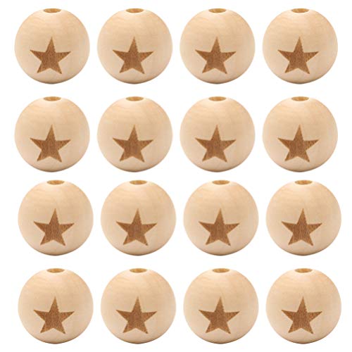 STOBOK 50 Stück Natürliche Holzperlen mit Kronenstern Herz Bedruckt Runde Holz Lose Perlen Holz Abstandhalter Perlen für DIY Handwerk Armbänder Schmuckherstellung STOBOK 50 Stück Natürliche Holzperlen mit Kronenstern Herz Bedruckt Runde Holz Lose Perlen Holz Abstandhalter Perlen für DIY Handwerk Armbänder Schmuckherstellung von STOBOK
