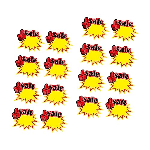 STOBOK Verkauf Zeichen 50 Pcs Commodity Tags Für Einkaufen Werbung Tags Glatte Papier von STOBOK