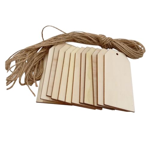 STOBOK 50Stücke Holzanhänger Quadratisch mit Juteschnur für DIY Dekoration Geschenkanhänger für Partys Boutiquen Kaffeehäuser und Verschiedene Anlässe STOBOK 50Stücke Holzanhänger Quadratisch mit Juteschnur für DIY Dekoration Geschenkanhänger für Partys Boutiquen Kaffeehäuser und Verschiedene Anlässe von STOBOK