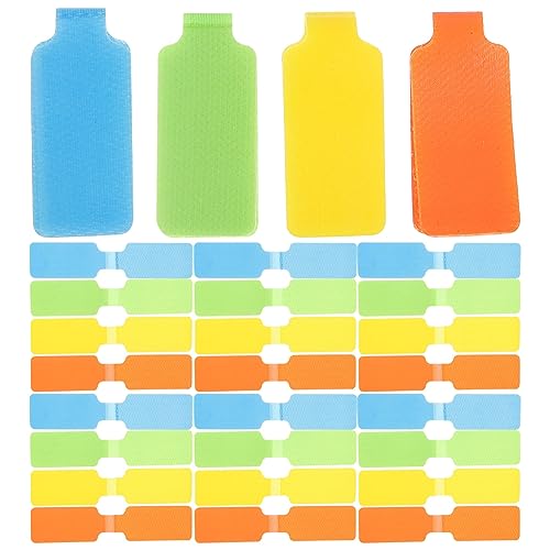 STOBOK 50Stücke Kabelmarkierungsetiketten Beschreibbare Kabeletiketten Wiederverwendbar für Elektrische Geräte zur Kabelorganisation Identifikation von STOBOK