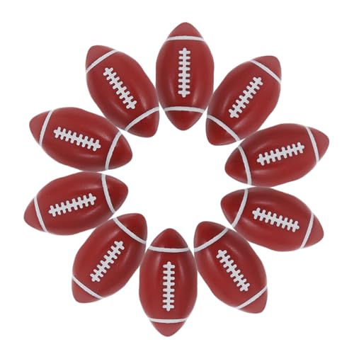 STOBOK 50stücke Rugby Perlen Fußball Charms Sport Perlen Für Armbänder Und Handgemachte Schmuckzubehör Für Kreative Bastelprojekte von STOBOK