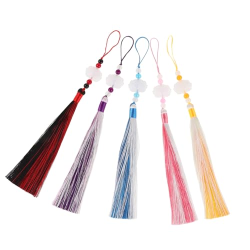 STOBOK 5stücke Teiliges Quasten Pendant Traditionelles Chinesisches Design Mit Lotus-muster Für Elegante Taillenaccessoires Verschiedenen Farben STOBOK 5stücke Teiliges Quasten Pendant Traditionelles Chinesisches Design Mit Lotus-muster Für Elegante Taillenaccessoires Verschiedenen Farben von STOBOK