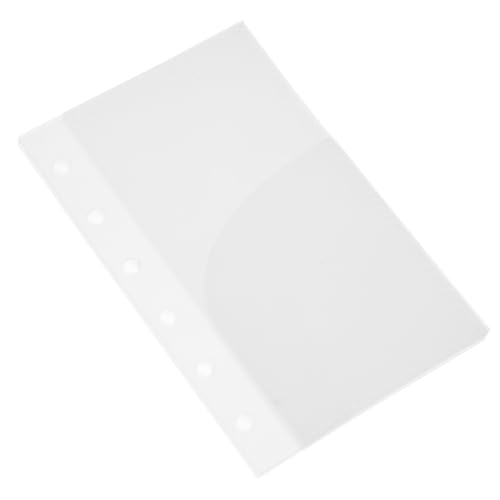 STOBOK 5st Binder-budget-tasche Einlage Für Loseblattbeutel Ordnerpapierschutz Pvc-ordnertasche Ordnertaschen Mit 4 Löchern Kunststoffteiler Mit Laschen Tragbar Pp A7 Klebstoff von STOBOK