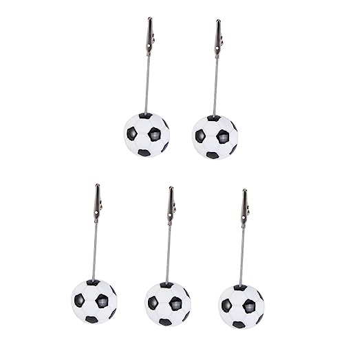 STOBOK 5st Notizordner Sportkarten-clip Tischkartenhalter Bildhalter-ständer-clip Bildhalter Für Tafelaufsätze Ballsport-clips Namenshalter-clip Platzhalter Harz Und Metall. Mini Mappe von STOBOK