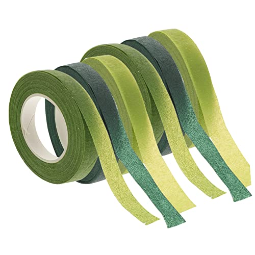 STOBOK 6 Rollen Blumenband Anordnung wickeln Rosen künstliche Blumen Strauß Wickelband klebrig Stiele Blumenwickelband Blumenstrauß-Stamm-Wickelband Blumenstrauß-Stiel-Wraps Klebeband von STOBOK