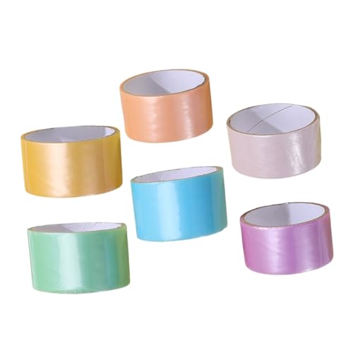 STOBOK 6 Rollen Perle klebriger Ballband Handwerksbedarf Klebendes Kugelband klebrige Kugelbänder Bastelband für farbiges Band dekoratives Klebeband bopp von STOBOK
