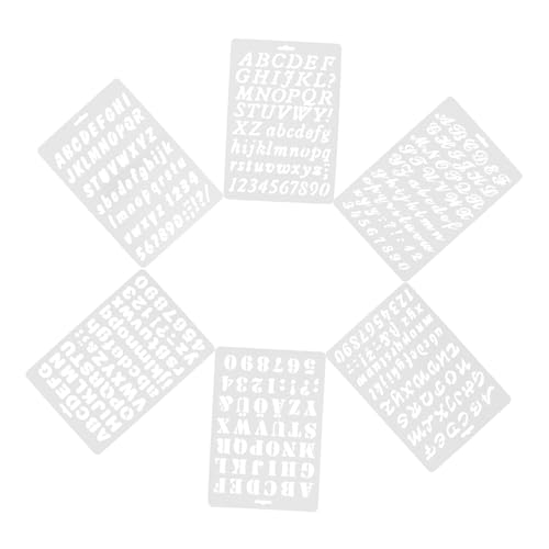 STOBOK 6 Stück Briefvorlage Alphabetschablonen Buchstabenschablonen Für Buchstabenschablonen Zum Malen Wiederverwendbare Vorlagen Schablonendesigns Malschablonen Für Wände Plastik STOBOK 6 Stück Briefvorlage Alphabetschablonen Buchstabenschablonen Für Buchstabenschablonen Zum Malen Wiederverwendbare Vorlagen Schablonendesigns Malschablonen Für Wände Plastik von STOBOK