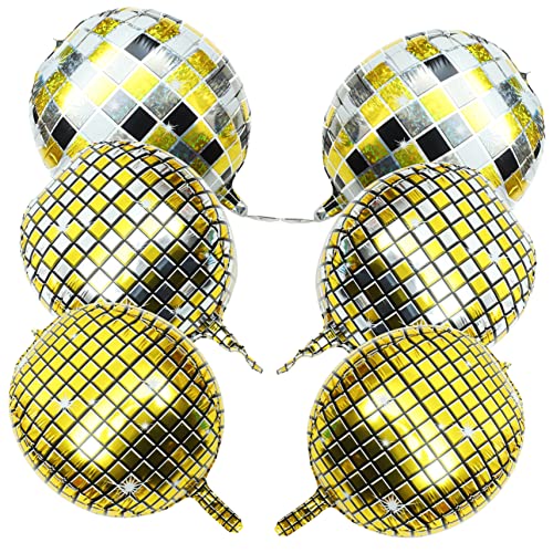 STOBOK 6 Stück Disco-Kugel-Ballon Schwimmbad Ballongirlande Inflator weihnachten party weihnachtsbaumdeko hochzeitsdeko Kugelballons Wanddekoration für Geburtstagsfeier Aluminiumfolie STOBOK 6 Stück Disco-Kugel-Ballon Schwimmbad Ballongirlande Inflator weihnachten party weihnachtsbaumdeko hochzeitsdeko Kugelballons Wanddekoration für Geburtstagsfeier Aluminiumfolie von STOBOK