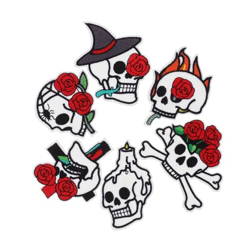 STOBOK 6 Stück Halloween-kostümzubehör Gotische Aufnäher Halloween-aufnäher Zum Aufnähen Halloween- -applikation Bestickt Reparaturapplikation Zum Aufnähen Stichflecken Stickgarn STOBOK 6 Stück Halloween-kostümzubehör Gotische Aufnäher Halloween-aufnäher Zum Aufnähen Halloween- -applikation Bestickt Reparaturapplikation Zum Aufnähen Stichflecken Stickgarn von STOBOK