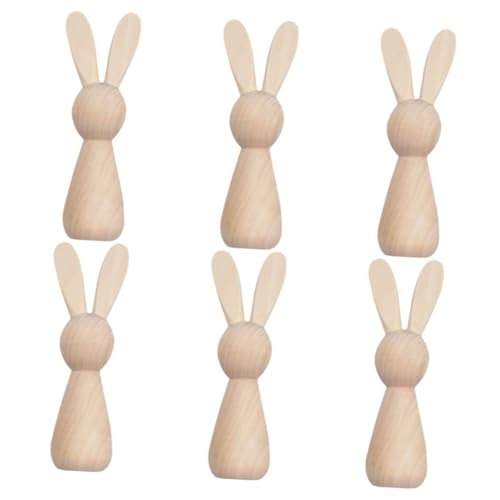 STOBOK 6 Stück Kaninchen Aus Holz Ostern Handwerk Ostern Hängendes Handwerk Ostern Mini-ornamente Ostern Holzausschnitte Ostern Holztisch Ornament Tischzentrum Beige STOBOK 6 Stück Kaninchen Aus Holz Ostern Handwerk Ostern Hängendes Handwerk Ostern Mini-ornamente Ostern Holzausschnitte Ostern Holztisch Ornament Tischzentrum Beige von STOBOK