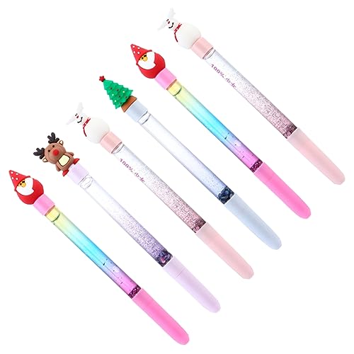 STOBOK 6 Stück Weihnachtsgelstift gelstifte gelpen weihnachsgeschenk brieftasche gel schreibstifte Tinte Weihnachtsstift Urlaub Kugelschreiber aus Kunststoff Festival-Gelstift Plastik STOBOK 6 Stück Weihnachtsgelstift gelstifte gelpen weihnachsgeschenk brieftasche gel schreibstifte Tinte Weihnachtsstift Urlaub Kugelschreiber aus Kunststoff Festival-Gelstift Plastik von STOBOK
