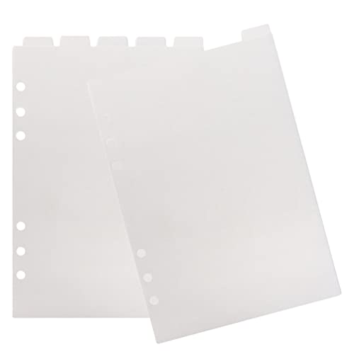 STOBOK 6 Transparente A5- Ordner Obere Vertikale Laschen 6- Loch- Ordner Trennwand für Planer Tagebuch Notizbuch Tagebuch Notizblock STOBOK 6 Transparente A5- Ordner Obere Vertikale Laschen 6- Loch- Ordner Trennwand für Planer Tagebuch Notizbuch Tagebuch Notizblock von STOBOK