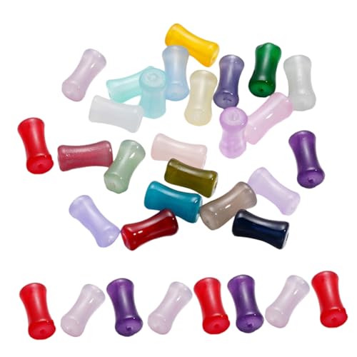STOBOK 60 Stück Glasierte Bambusperlen Aus Jadeimitat Für Schmuck Basteln Armbänder Perlenzubehör Bambusröhrenperlen Bastelanhänger Schmuckperlen Bambusform Perlen STOBOK 60 Stück Glasierte Bambusperlen Aus Jadeimitat Für Schmuck Basteln Armbänder Perlenzubehör Bambusröhrenperlen Bastelanhänger Schmuckperlen Bambusform Perlen von STOBOK