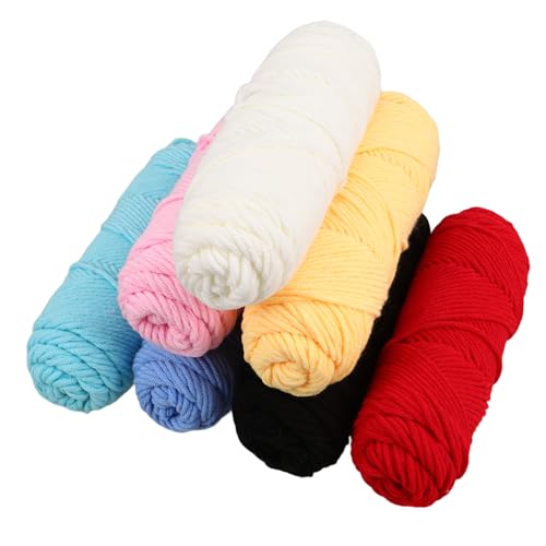 STOBOK 7 Rollen Handstrickgarn Milch DIY Garn Für Mützen Garn Für Pullover Und Mützen Puppenherstellung DIY Garn Häkelgarn Häkel Baumwollgarn Puppenherstellung Bastelgarn STOBOK 7 Rollen Handstrickgarn Milch DIY Garn Für Mützen Garn Für Pullover Und Mützen Puppenherstellung DIY Garn Häkelgarn Häkel Baumwollgarn Puppenherstellung Bastelgarn von STOBOK