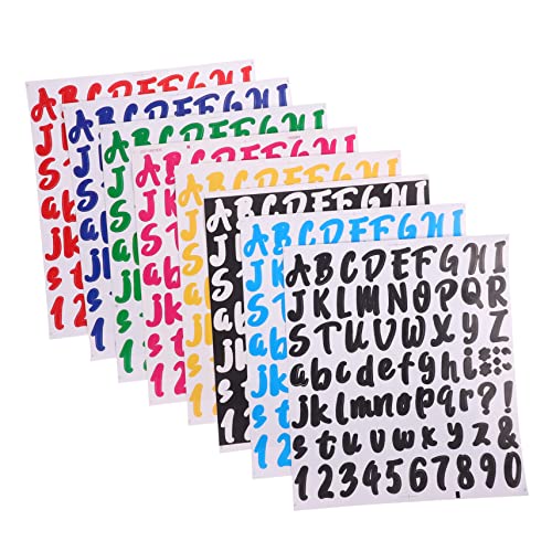STOBOK 8 Bögen Alphabet Aufkleber Briefkastenaufkleber Zahlen Und Buchstaben Scrapbook Adresse Bunte Vinyl Alphabet Aufkleber Glänzende Abziehbilder Zubehör Etiketten Entfernbare STOBOK 8 Bögen Alphabet Aufkleber Briefkastenaufkleber Zahlen Und Buchstaben Scrapbook Adresse Bunte Vinyl Alphabet Aufkleber Glänzende Abziehbilder Zubehör Etiketten Entfernbare von STOBOK