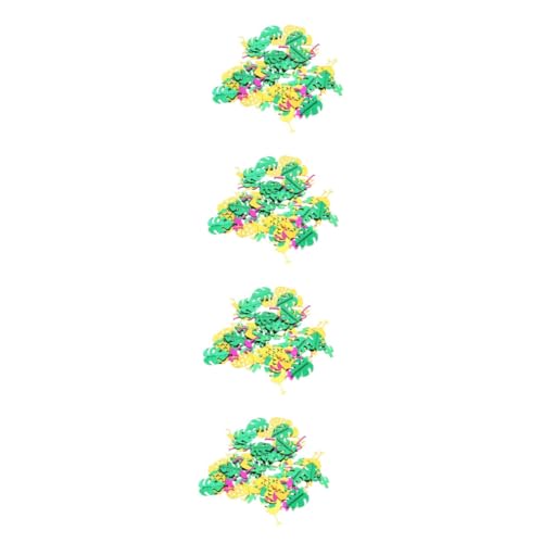 STOBOK 8 Packungen Schildkrötenblatt-konfetti Baby-dekor Konfetti Aus Palmblättern Party Dschungel Palmblatt Hochzeitstortendekorationen Glitzertisch Hawaiianisches von STOBOK
