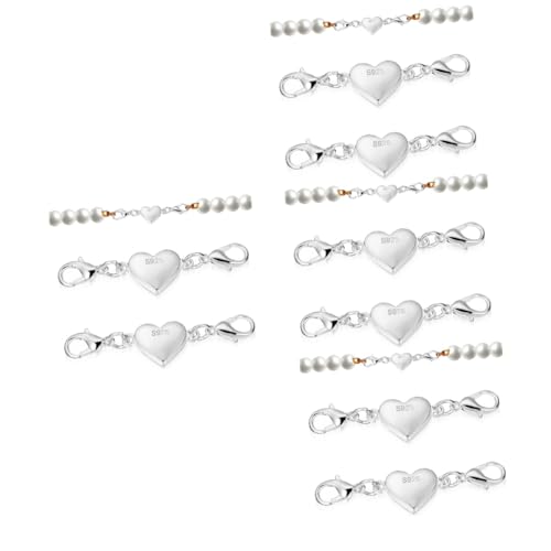 STOBOK 8 Stk Herzförmige Magnetverschlusskette Herz Magnetverschluss Anhänger Magnete magnet verschlüsse magnetverschlüsse Schnallenverschlüsse magnetische armbandverschlüsse 925 Silber STOBOK 8 Stk Herzförmige Magnetverschlusskette Herz Magnetverschluss Anhänger Magnete magnet verschlüsse magnetverschlüsse Schnallenverschlüsse magnetische armbandverschlüsse 925 Silber von STOBOK