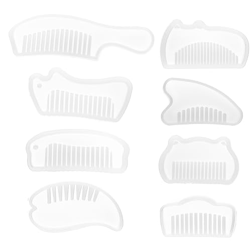 STOBOK 8stücke Teiliges Silikon Modellset Für Diy Kämme Wiederverwendbare Epoxidharz Gießformen Für Kreative Kammgestaltung Flexibel Und Leicht Zu Reinigen STOBOK 8stücke Teiliges Silikon Modellset Für Diy Kämme Wiederverwendbare Epoxidharz Gießformen Für Kreative Kammgestaltung Flexibel Und Leicht Zu Reinigen von STOBOK