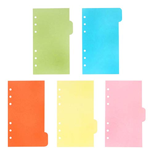 STOBOK A6 Dividers 6-Loch farbige Notizbuch Planer Trennblätter Registerkarten Schulmaterial, 5 Farben, 30 Blatt STOBOK A6 Dividers 6-Loch farbige Notizbuch Planer Trennblätter Registerkarten Schulmaterial, 5 Farben, 30 Blatt von STOBOK