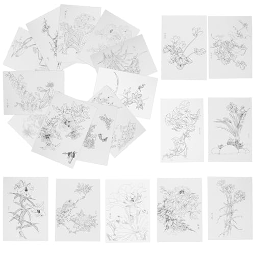 STOBOK Aquarell-zeichenpapier Malpapier 20-teiliges Skizzier- Und Malpapier-set STOBOK Aquarell-zeichenpapier Malpapier 20-teiliges Skizzier- Und Malpapier-set von STOBOK
