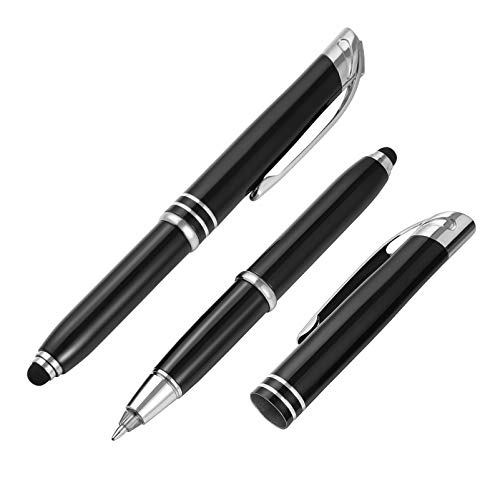 STOBOK Beleuchtete Spitze Stift Kugelschreiber LED Stift mit Licht Licht Up Penlight für Schriftlich in Der Dunkelheit 2Pcs (Schwarz) von STOBOK