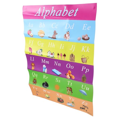STOBOK Wandkarte Zur Früherziehung für Jungen und Mädchen Alphabet-poster für Die Vorschule Selbstklebendes Pädagogisches Spielzeug für Zu Hause STOBOK Wandkarte Zur Früherziehung für Jungen und Mädchen Alphabet-poster für Die Vorschule Selbstklebendes Pädagogisches Spielzeug für Zu Hause von STOBOK