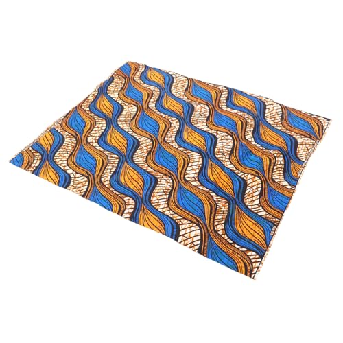 STOBOK Blatt Steppstoff aus afrikanischem Stoff mit Wickeltuch Muster Stickstoff Stoff zum Nähen selber machen für Stoffstreifen selber machen zartes Patchwork Polyester von STOBOK