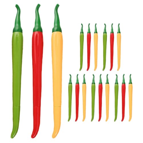 STOBOK Chili-Gelstift 18 Stück Cartoon-Schreibstifte Süße Paprika Neuartige Gelstifte Gemüsekunst Rollende Kugelschreiber Für Schule Büro Partyzubehör STOBOK Chili-Gelstift 18 Stück Cartoon-Schreibstifte Süße Paprika Neuartige Gelstifte Gemüsekunst Rollende Kugelschreiber Für Schule Büro Partyzubehör von STOBOK
