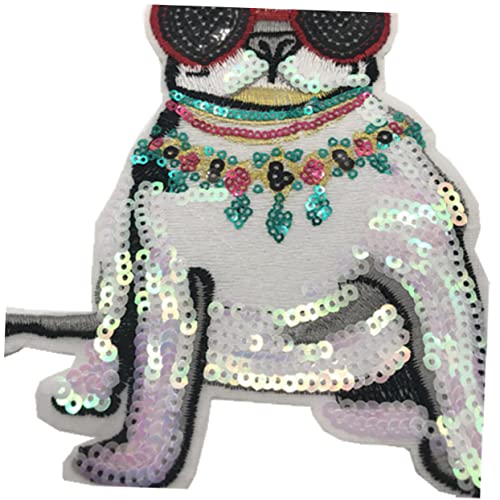 STOBOK Crown Puppy Patch Glitzerndes Hundeapplikation Für Kleidung Flicken Mit Pailletten Für Jeansjacken Shirts Und Taschen Einfach Zu Nähen Dekorieren STOBOK Crown Puppy Patch Glitzerndes Hundeapplikation Für Kleidung Flicken Mit Pailletten Für Jeansjacken Shirts Und Taschen Einfach Zu Nähen Dekorieren von STOBOK