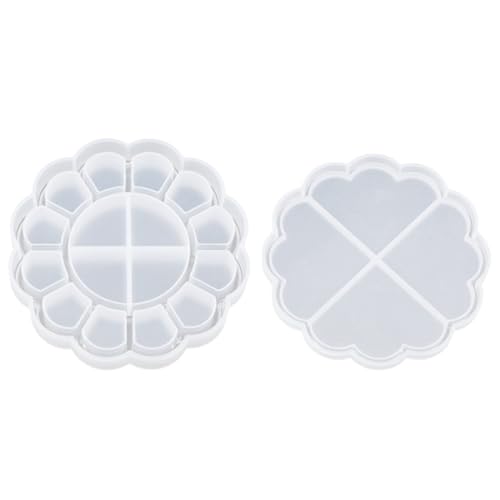 STOBOK DIY Silikonform mit Deckel, Epoxidharz, für Schmuck, Kerzenhalter, Perlenbehälter, 13 x 13 x 2 cm von STOBOK