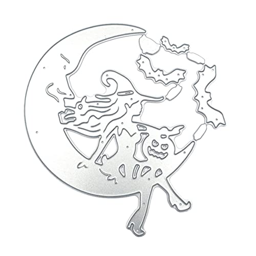 STOBOK Diy Stirbt Schimmel Die Und Scrapbook-stanzformen Schnitte Schneidwerkzeug Halloween Schneiden Für Schablonen Stanzformen Aus Metall Schneideform Silver Kohlenstoffstahl von STOBOK