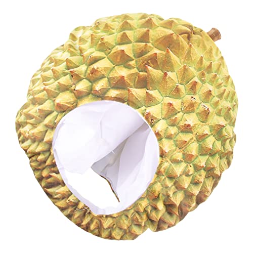 STOBOK Durian-kopfbedeckung Durian-kostüm Für Erwachsene Karnevalshut Plüsch-durian-mütze Lustiger Hut Lustige Partymütze Hüte Anziehen Partykostüm Hut Stoff Kind Modellieren Stirnband von STOBOK