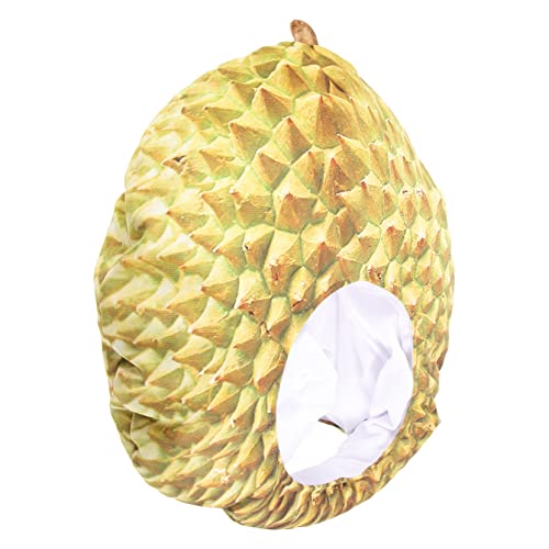 STOBOK Durian-kopfbedeckung Lustige Verrückte Hüte Neuheit Lustige Kopfbedeckung Neuheit Partyhut Weiche Warme Mütze Plüsch- -mütze Karneval Kostüm Hut Geburtstagshut Stoff Kind Drucken von STOBOK