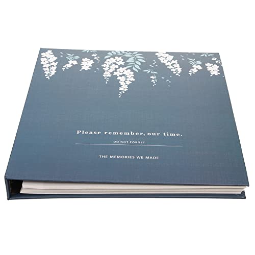 STOBOK Fotoalbum mit getrockneten Blumen, 23,5 x 22,7 cm, geeignet für Hochzeit, Geburtstag, Erntedankfest, Weihnachten von STOBOK