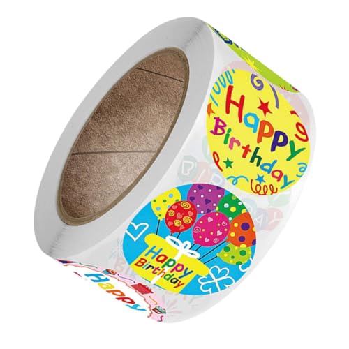 STOBOK Geburtstags-aufkleber Aufkleberdruckerpapier Alles Zum Geburtstag Aufkleber Für Verpackungsetiketten Geburtstagsaufkleber Für Kupferplattenaufkleber STOBOK Geburtstags-aufkleber Aufkleberdruckerpapier Alles Zum Geburtstag Aufkleber Für Verpackungsetiketten Geburtstagsaufkleber Für Kupferplattenaufkleber von STOBOK