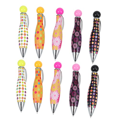 STOBOK Gepunktete Bowling-kugelschreiber 10-teiliges Kugelschreiber-set Tinte Einziehbar für Büro und Schule STOBOK Gepunktete Bowling-kugelschreiber 10-teiliges Kugelschreiber-set Tinte Einziehbar für Büro und Schule von STOBOK