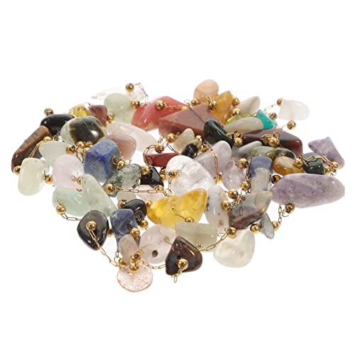 STOBOK Halskette aus Kristallkies runden Gold Anhänger für die Schmuckherstellung ausstecher rentier wanddeko Party-Perlen- Perlenstrang aus Naturstein Rostfreier Stahl Colorful STOBOK Halskette aus Kristallkies runden Gold Anhänger für die Schmuckherstellung ausstecher rentier wanddeko Party-Perlen- Perlenstrang aus Naturstein Rostfreier Stahl Colorful von STOBOK