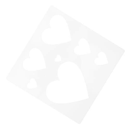 STOBOK Herz-Hohlschablone Schablonen zum Basteln wiederverwendbar Vorlage malen Malschablonen heartstopped ausmalbilder dekoration kleine Schablonen Planer-Schablonen Plastik von STOBOK