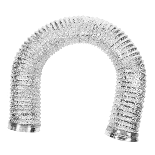 STOBOK Hochtemperatur -aluminiumfolie Luftkanal Kanalrohr Für Reichweite Kapuze Luftkanalschlauch Abluftschlauch Des Entlüftungskanals Flexibles Lüftungsrohr Folienkanalschlauch Silver von STOBOK