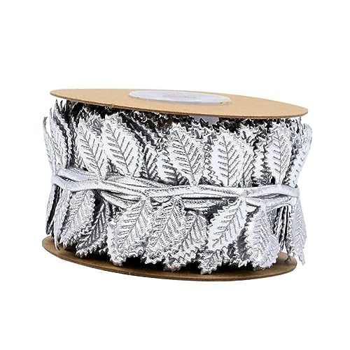 STOBOK 10 Meter Silber Blatt Dekorative Bänder für Hochzeit Bogen Verpackung Verpackung Zubehör STOBOK 10 Meter Silber Blatt Dekorative Bänder für Hochzeit Bogen Verpackung Verpackung Zubehör von STOBOK