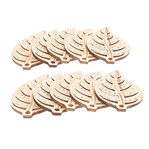STOBOK Holzscheiben-ausschnitte 10 Stück Unvollendete Blatt-ausschnitte Zum Bemalen Von Dekorationen STOBOK Holzscheiben-ausschnitte 10 Stück Unvollendete Blatt-ausschnitte Zum Bemalen Von Dekorationen von STOBOK