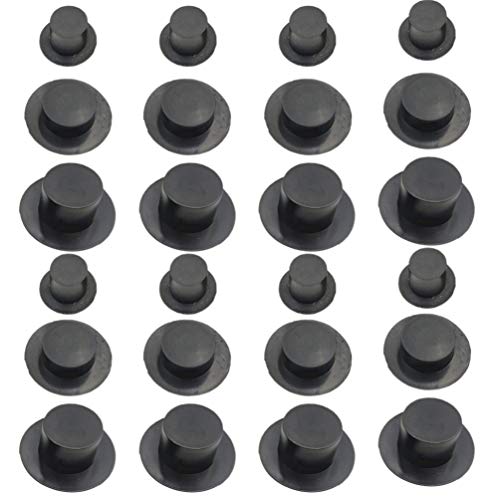 STOBOK Mini Schwarze Zylinder Plastik Zylinder Hüte Weihnachten Schneemann Hüte für DIY Kunst Und Bastelbedarf 60 Stück 3 Größen STOBOK Mini Schwarze Zylinder Plastik Zylinder Hüte Weihnachten Schneemann Hüte für DIY Kunst Und Bastelbedarf 60 Stück 3 Größen von STOBOK