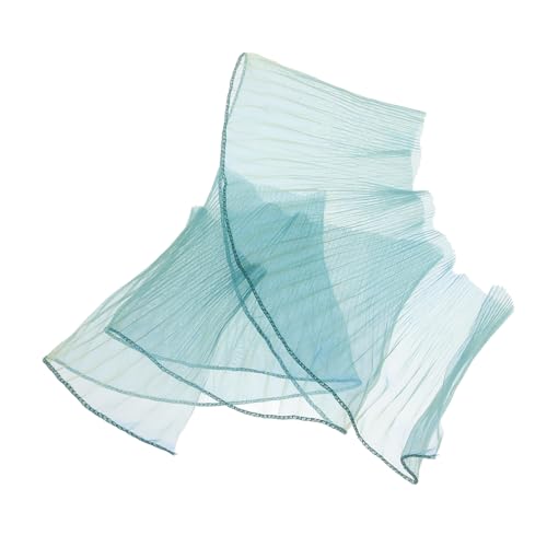 STOBOK Multifunktionaler Kleiderstoff Rüschendekoration Party Stil Glänzendes Material Grüner Spitzenstoff DIY Kleiderstoff Dekorativer Nähstoff Haushalts Bastelstoff von STOBOK