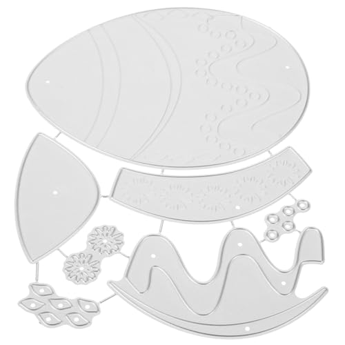 STOBOK Ostern Sterben Sterben Schneiden Herstellung Scrapbooking Stanzformen Prägemappen Stanzformen Für Zu Hause Formen Für Fotoalben Empfindliche Stanzform Silver Kohlenstoffstahl von STOBOK