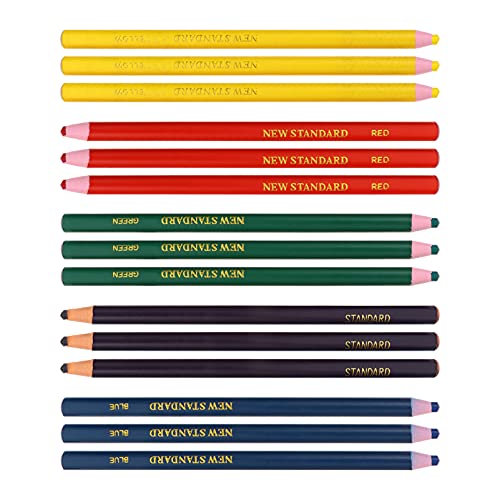 STOBOK Peel- Off China Marker Fett Bleistift Wachs Bleistift Assorted Farben Kreide Writting Bleistift für Kennzeichnung Zeichnung Holz Bekleidungs Metall Glas Stoff 15Pcs von STOBOK