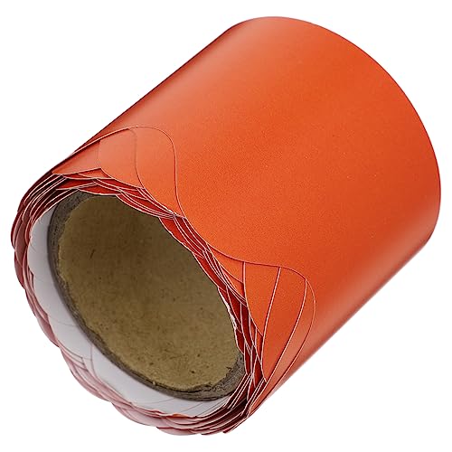 STOBOK Randdekorpapier Rand der Anzeigetafel bunte Klassenzimmergrenzen Bulletin-Grenzen für bürodeko büro dekoration schreibtisch bürotisch Whiteboard- Tafelrand Papierstau Orange von STOBOK