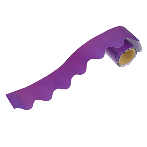 STOBOK Randdekorpapier Tafel Whiteboard Dekoration Randdekorationspapier Clip Pastellpapier durchsage ankündigung schreibtisch bürotisch Tafeldekor Klassenzimmerdekor Papierstau Violett von STOBOK